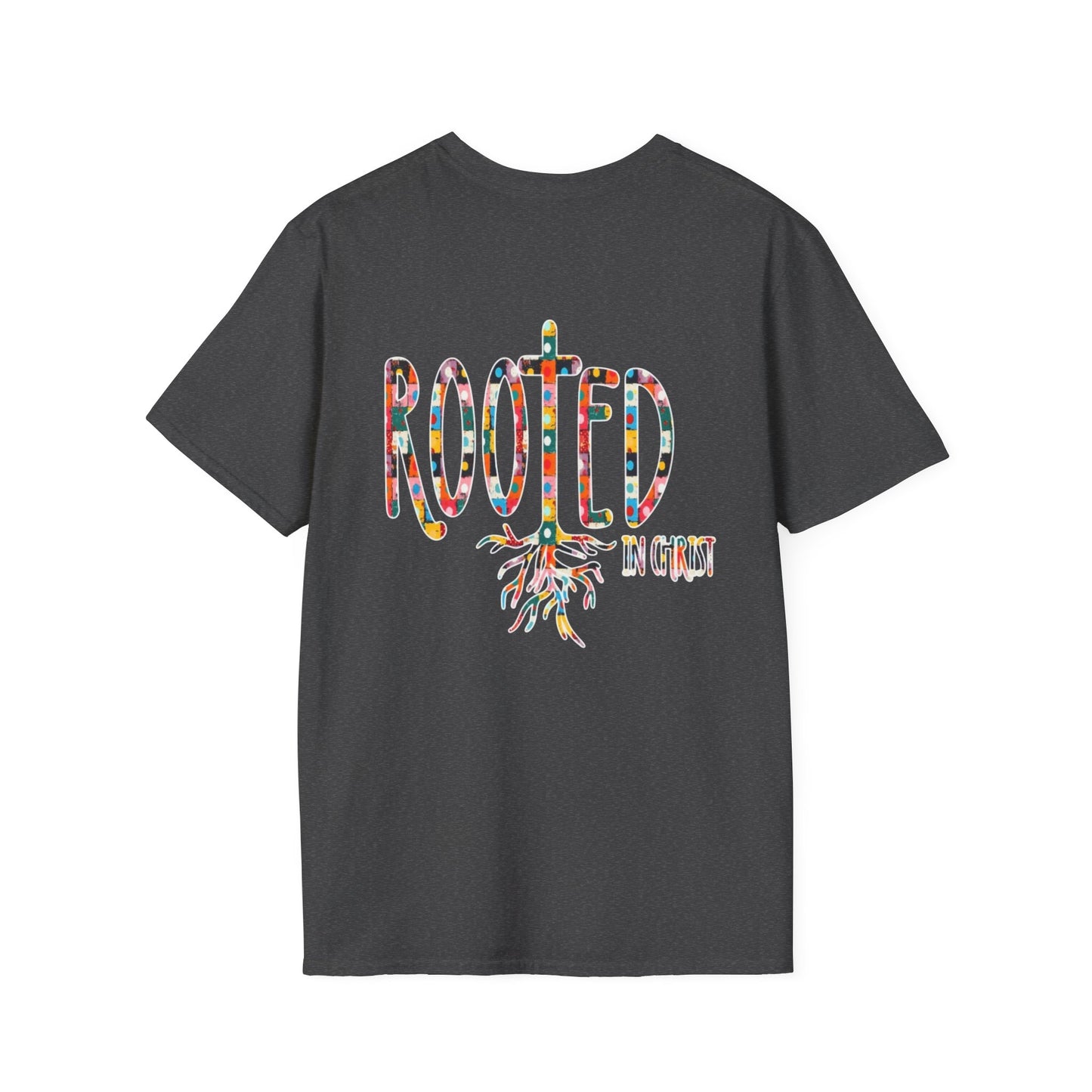 Rooted in Christ Floral Tee — Tropical Watercolor Flower T‑Shirt