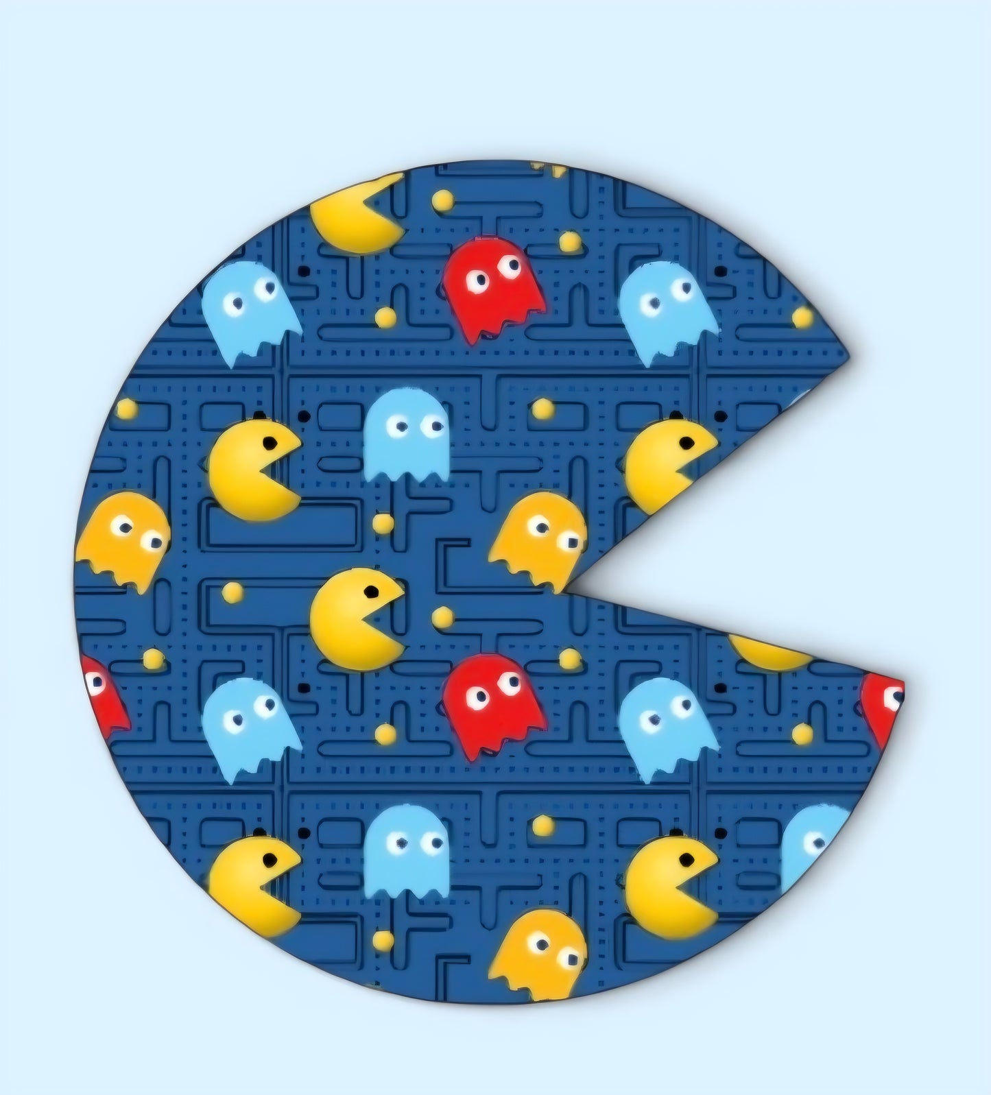 VINTAGE BLUE PACMAN TOPPER DESIGNS