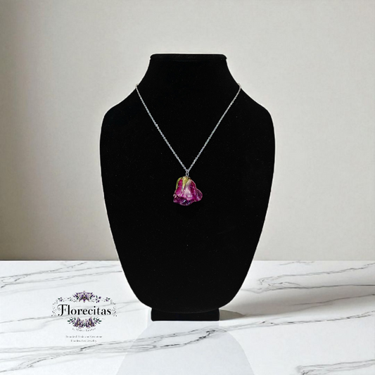 ALGIDITA ROSE BUTTON NECKLACE