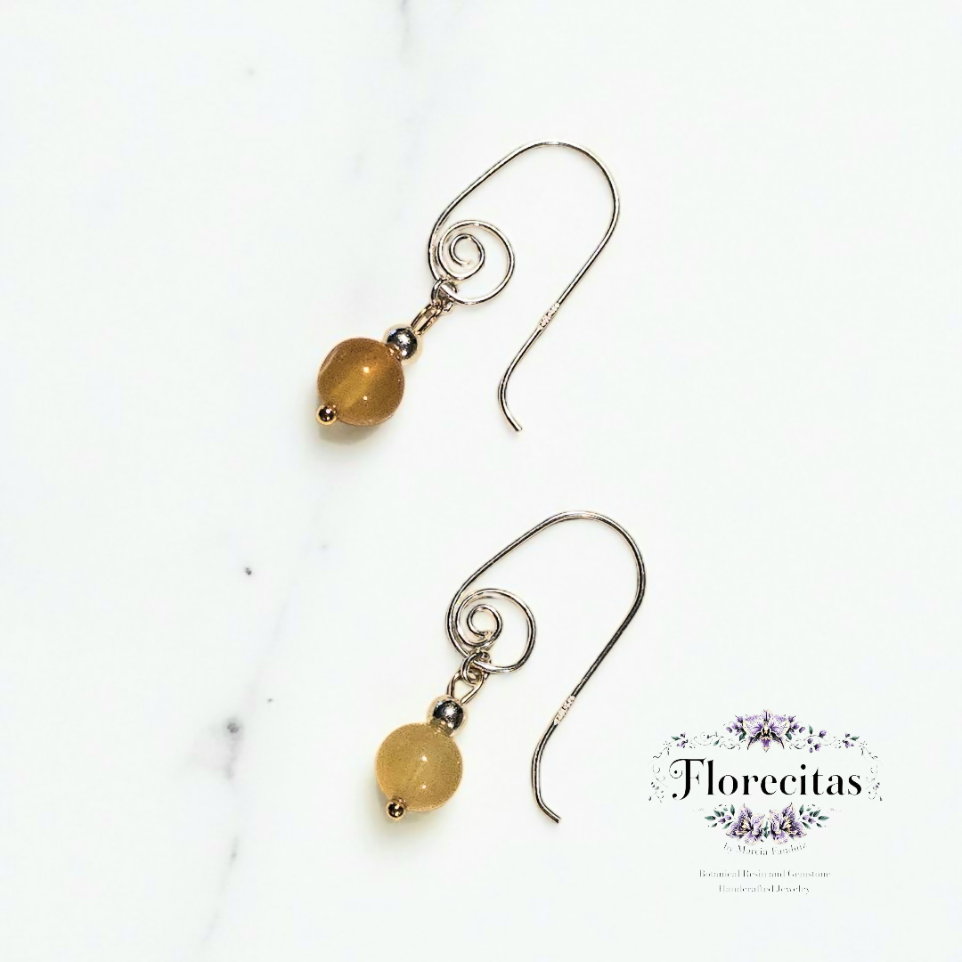 XIOMY GEOMETRIC AMBER EARRINGS
