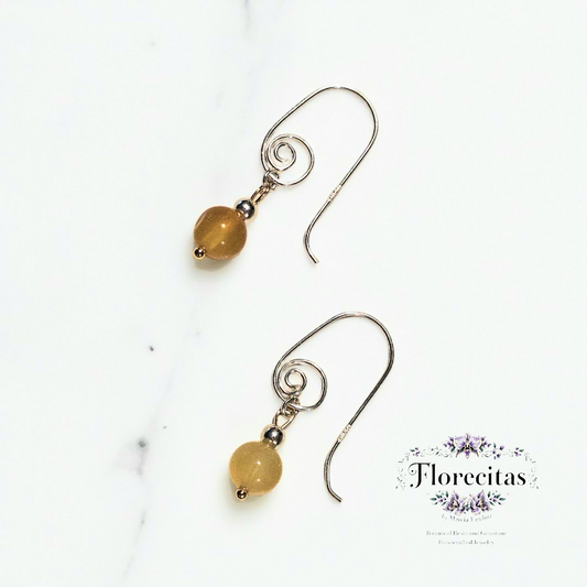 XIOMY GEOMETRIC AMBER EARRINGS