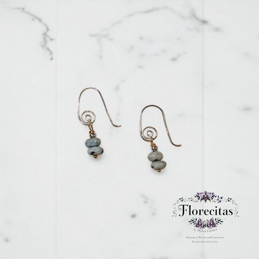ANY LARIMAR GEOMETRIC EARRINGS