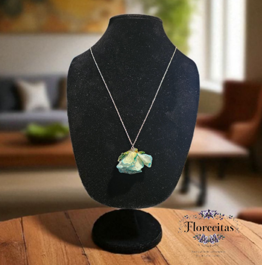 YOLY BLUE ROSE BUTTON