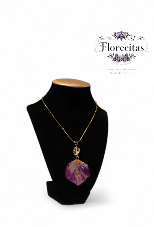 Rose Petal with Yellow Citrine