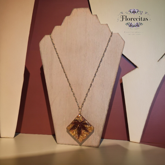 Burgundy Japanese Maple Long Necklace