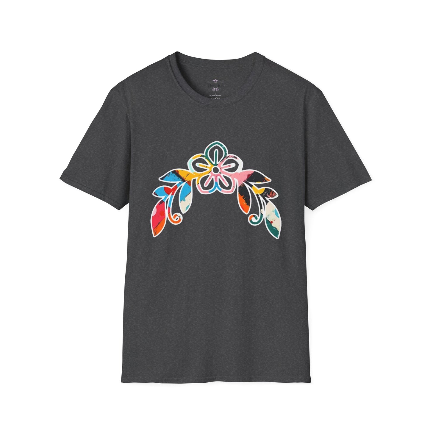 Rooted in Christ Floral Tee — Tropical Watercolor Flower T‑Shirt