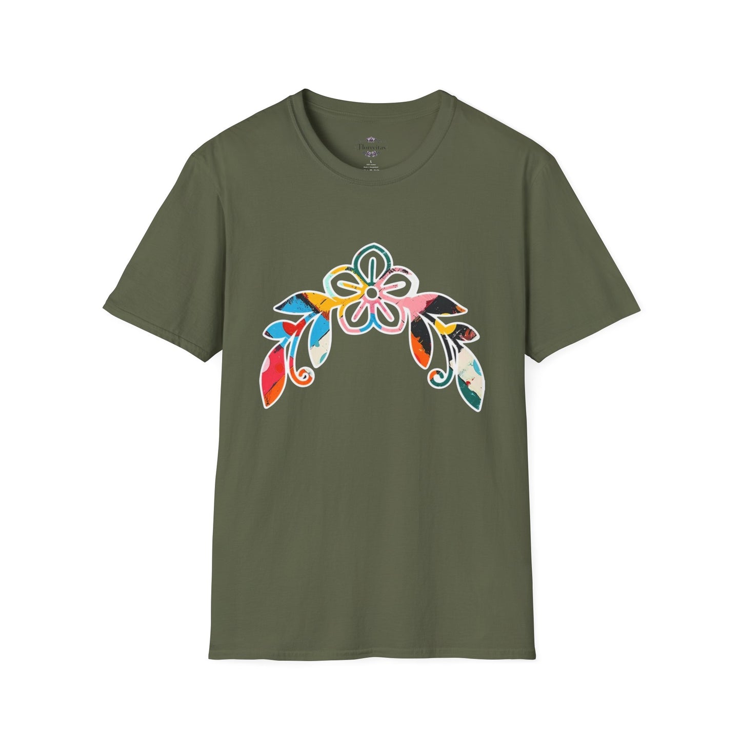 Rooted in Christ Floral Tee — Tropical Watercolor Flower T‑Shirt
