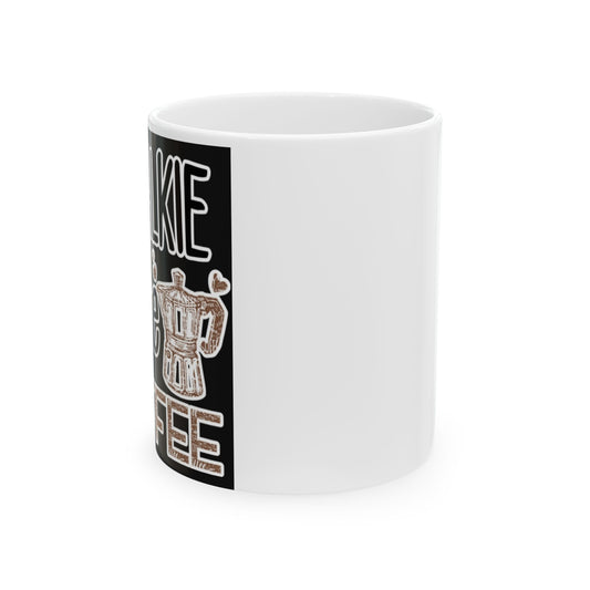 No Talkie Before Coffee Mug — Funny Morning Coffee Cup (11oz & 15oz)