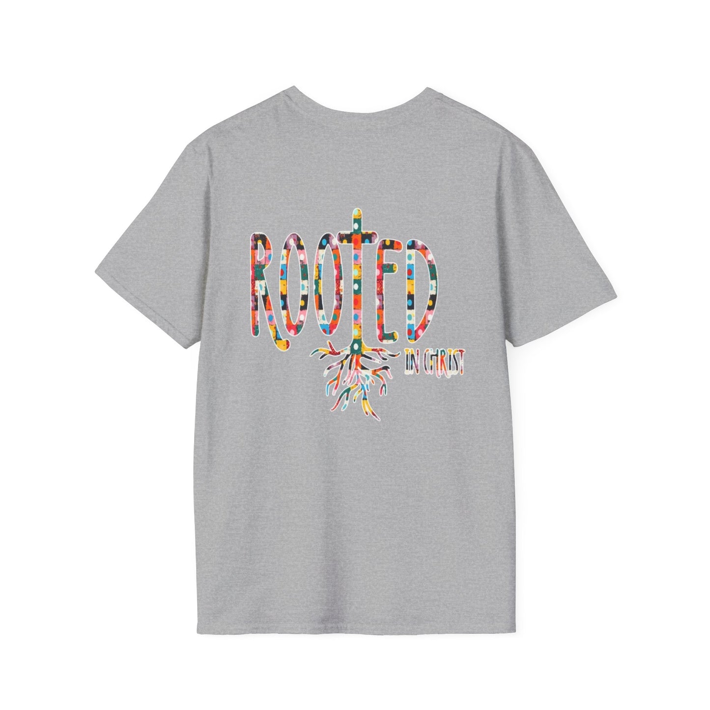 Rooted in Christ Floral Tee — Tropical Watercolor Flower T‑Shirt