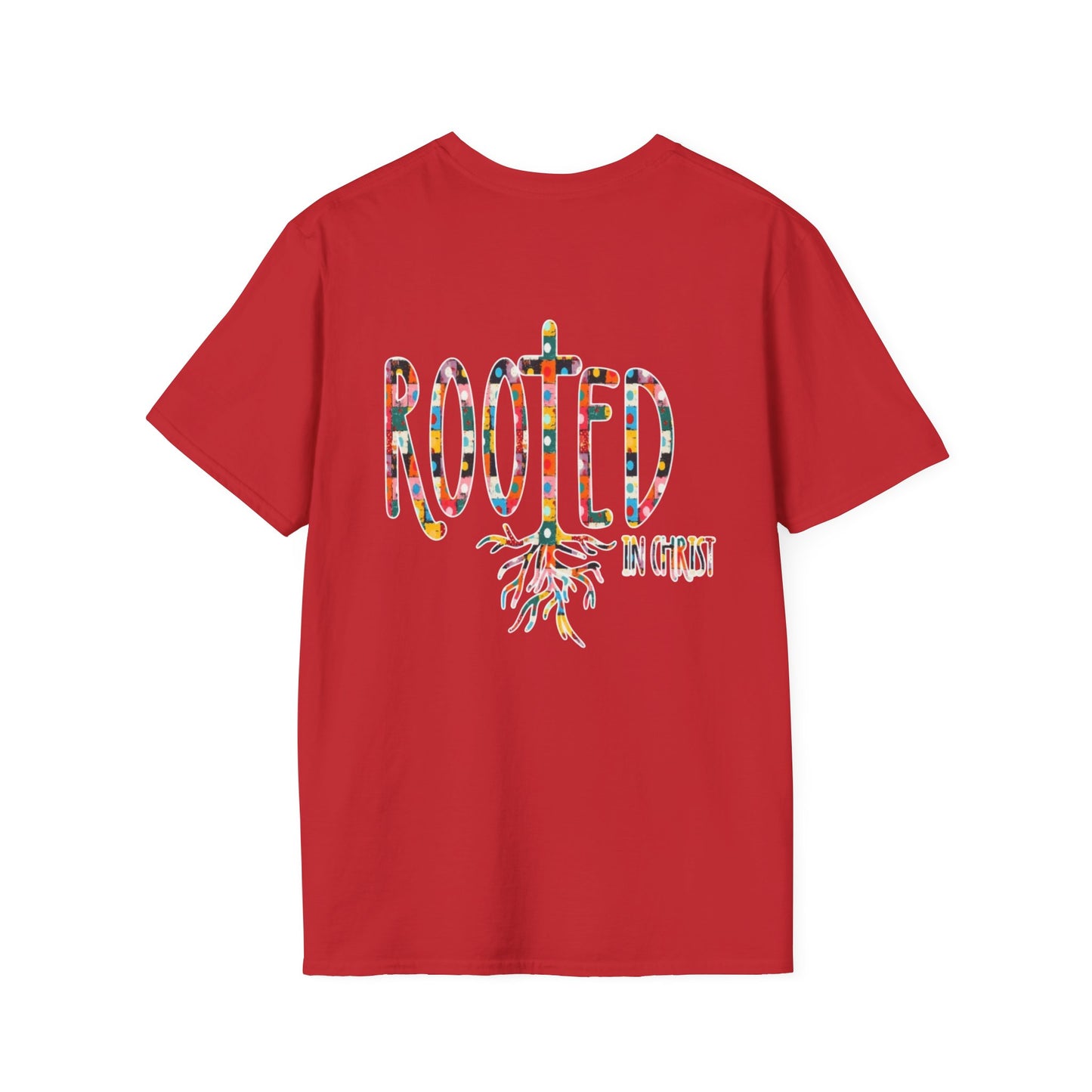 Rooted in Christ Floral Tee — Tropical Watercolor Flower T‑Shirt
