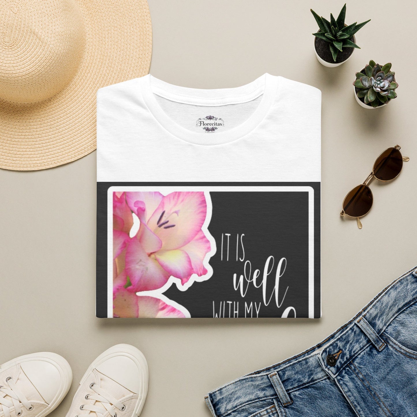 "It Is Well With My Soul" T-Shirt — Inspirational Christian Faith Tee