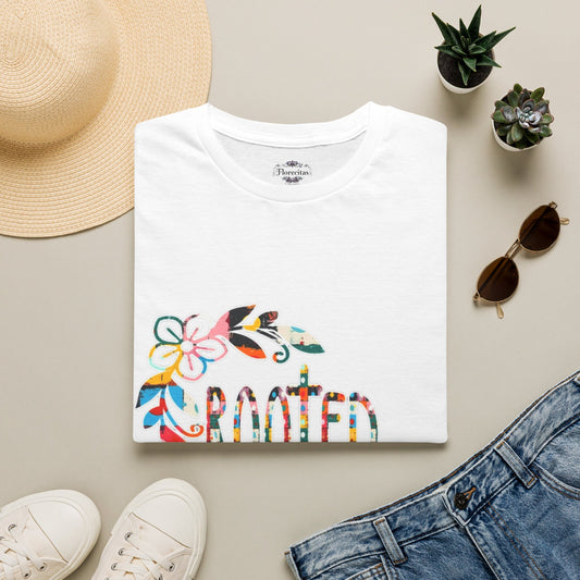Rooted Floral T‑Shirt — Colorful Garden Graphic Tee