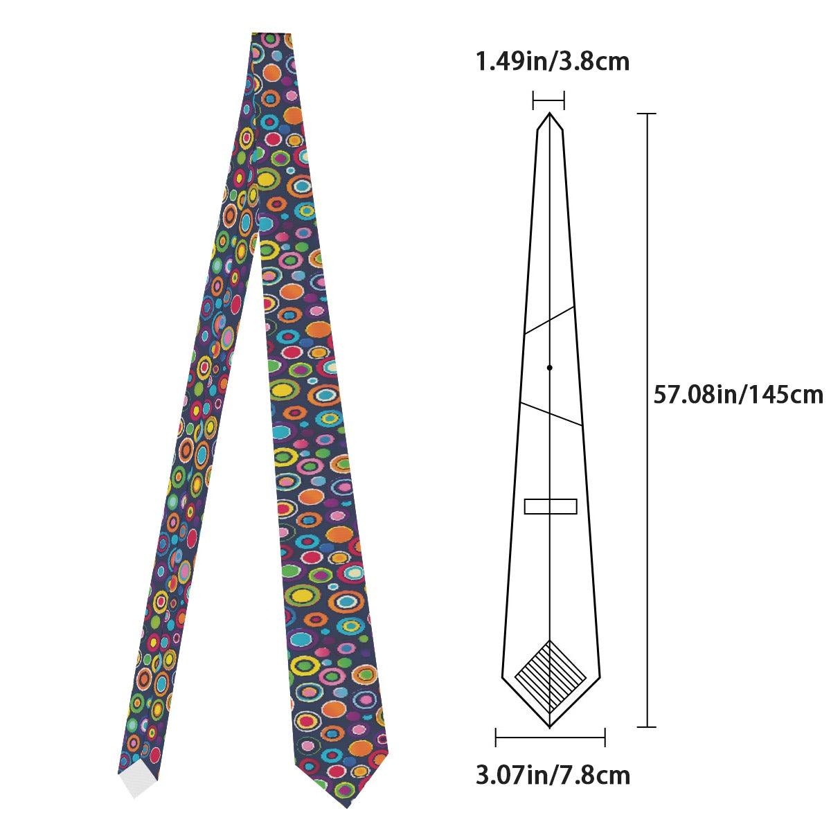 Funky Abstract Polka Dots Tie
