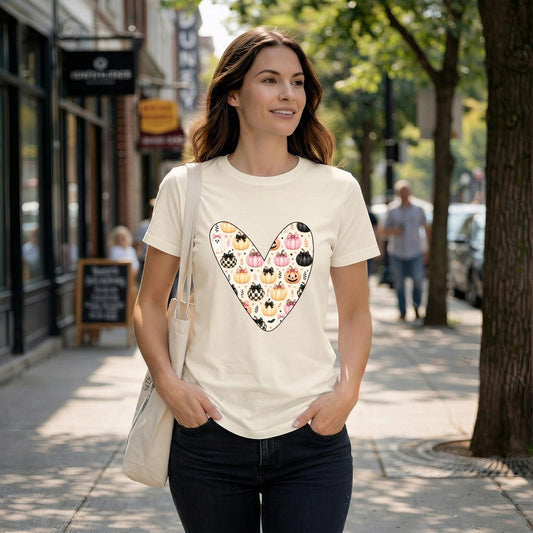 Rose Pink and Black Checkered Pumpkins T-Shirt