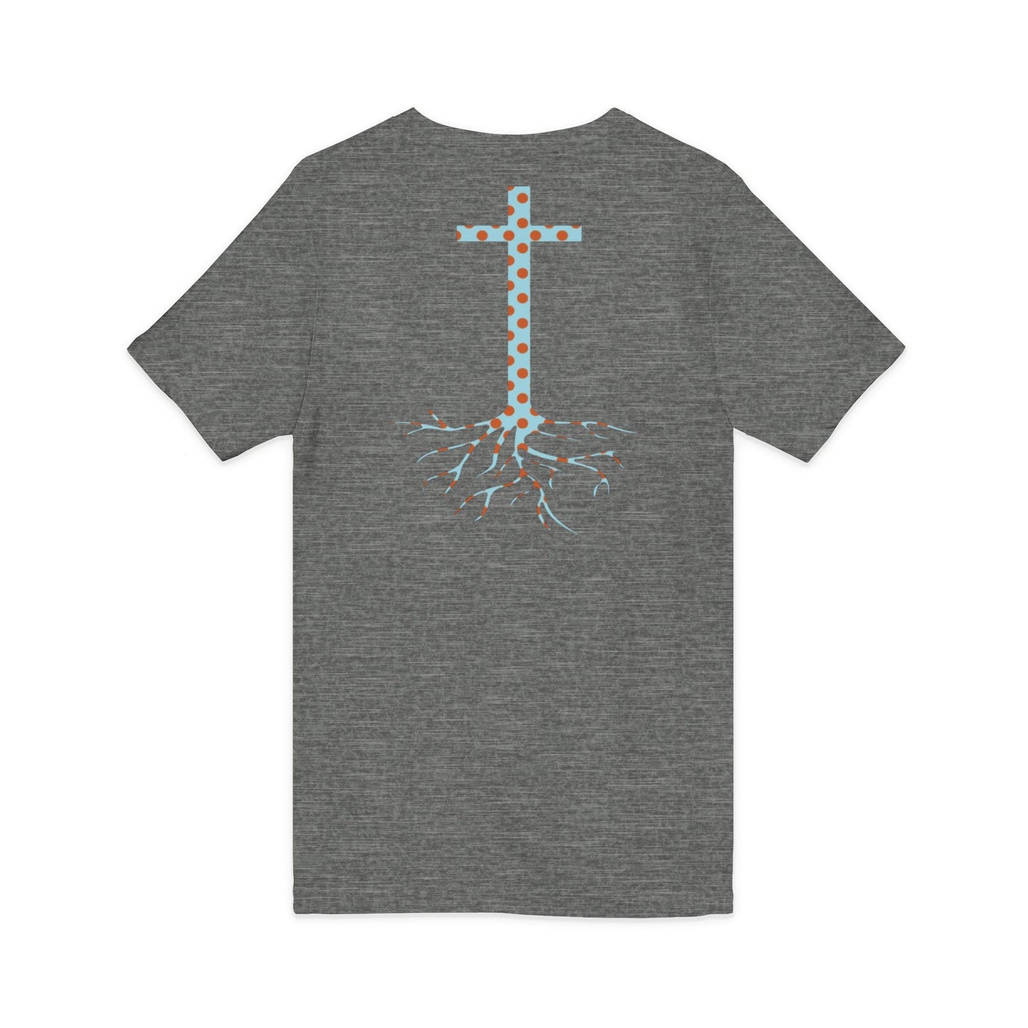 Jesus Saves Bro V-Neck Tee — Floral Cross Christian T-Shirt