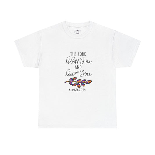 Rooted in Christ T‑Shirt — "The Lord Bless You and Keep You" Bible Verse Tee