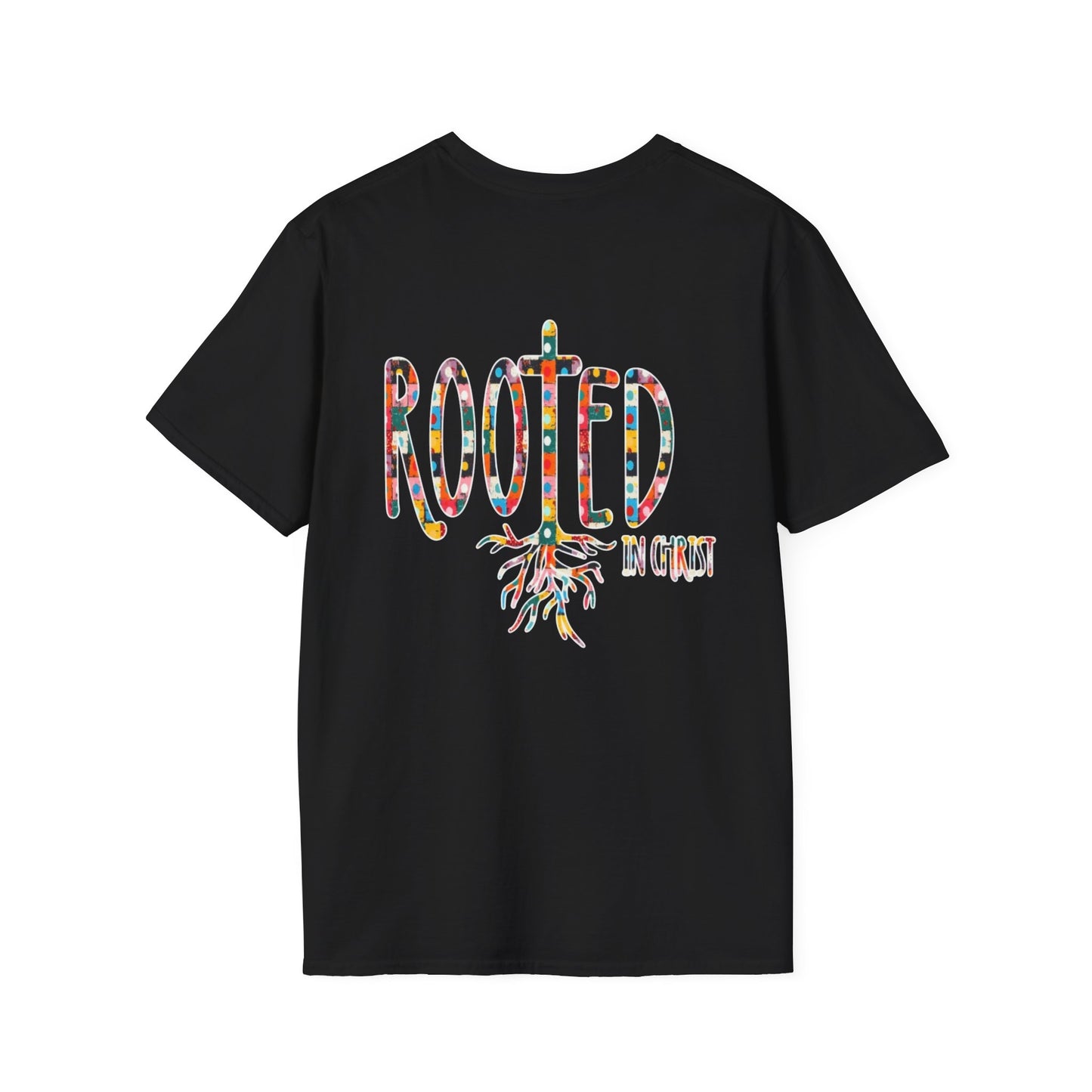 Rooted in Christ Floral Tee — Tropical Watercolor Flower T‑Shirt