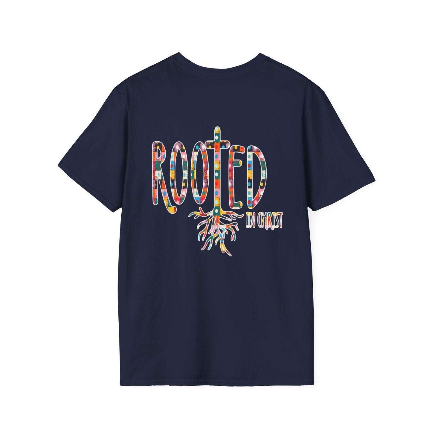 Rooted in Christ Floral Tee — Tropical Watercolor Flower T‑Shirt