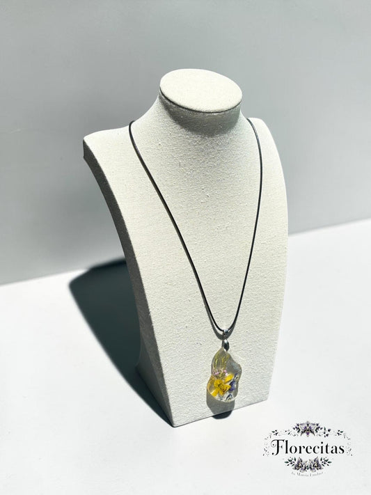 Asymmetrical Genuine Palo Verde Pendant Necklace