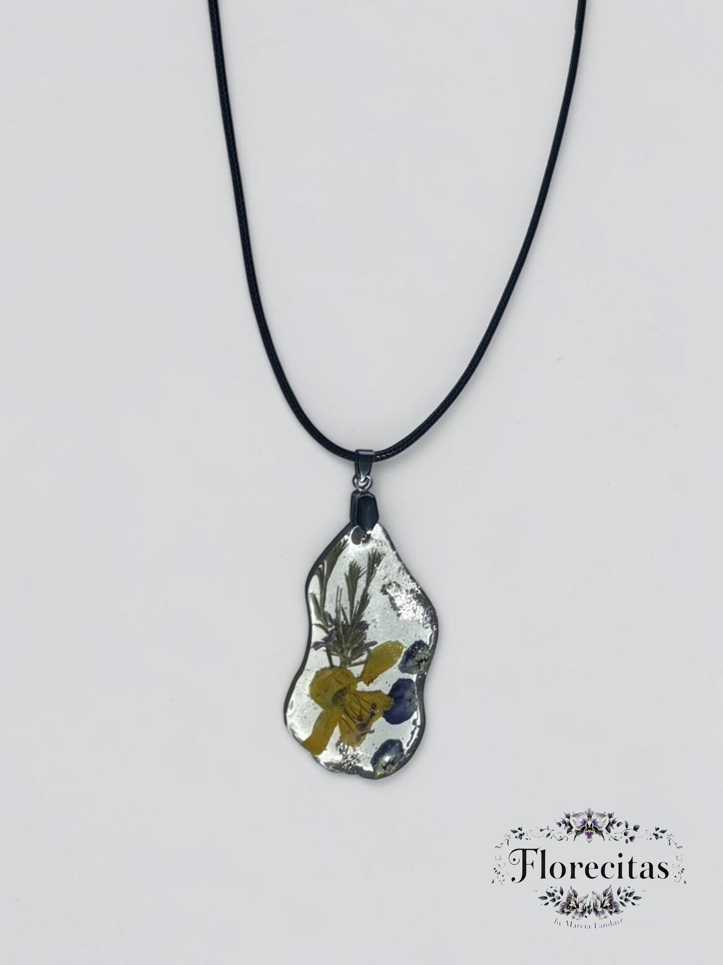 Asymmetrical Genuine Palo Verde Pendant Necklace