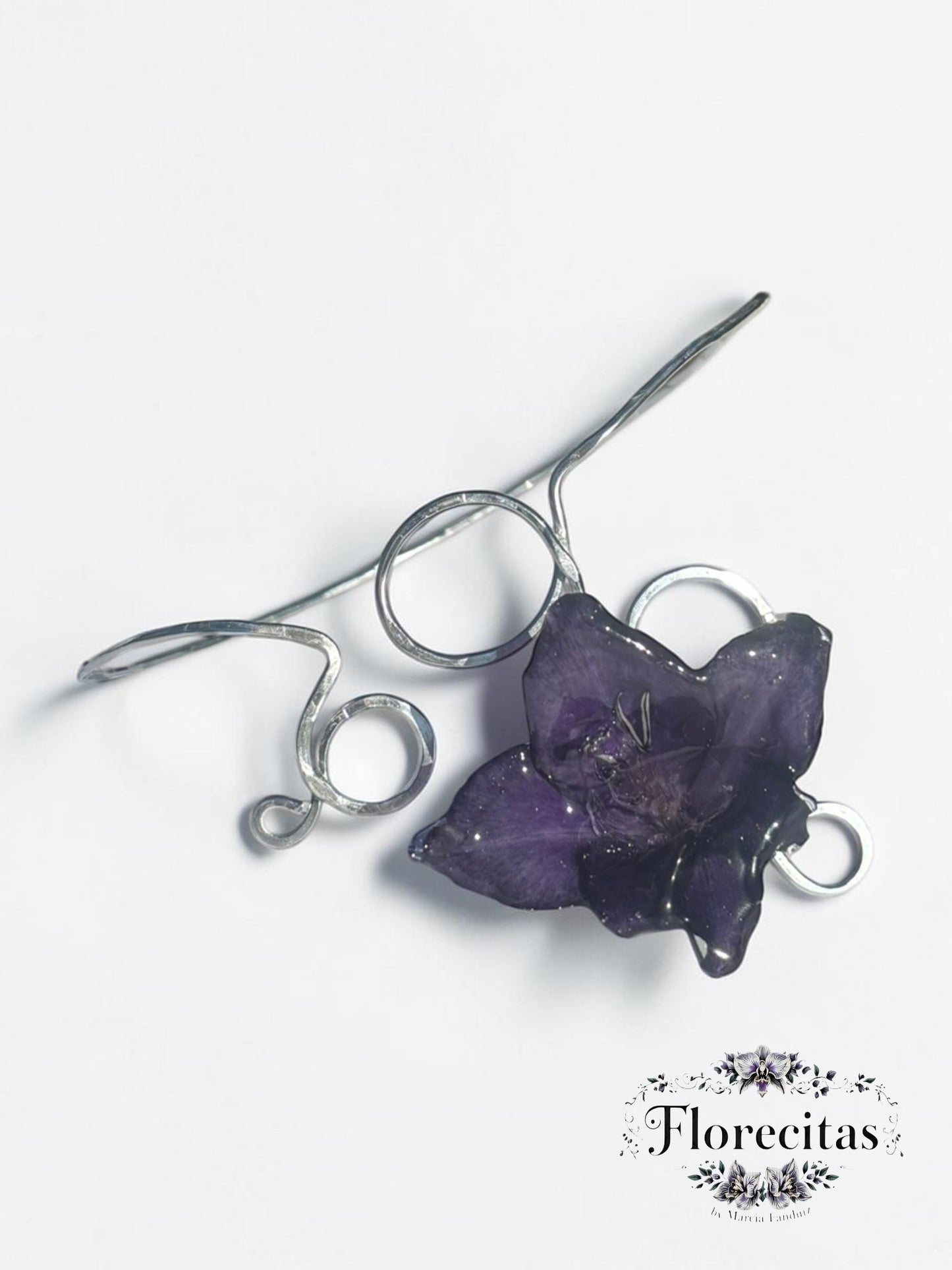 Genuine Deep Purple Gladioulus Arm CUff