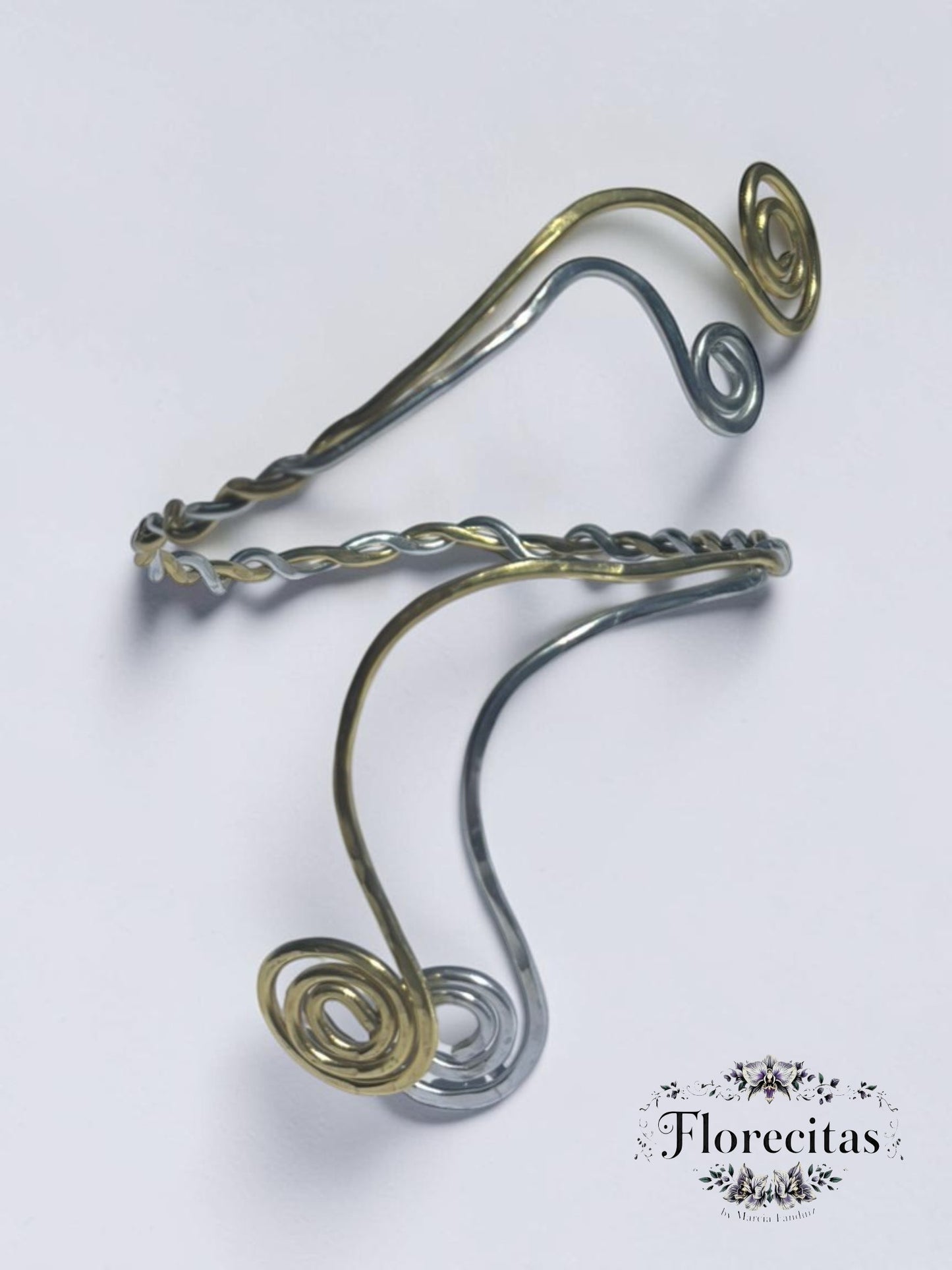 Swirls and Twist Arm Cuff