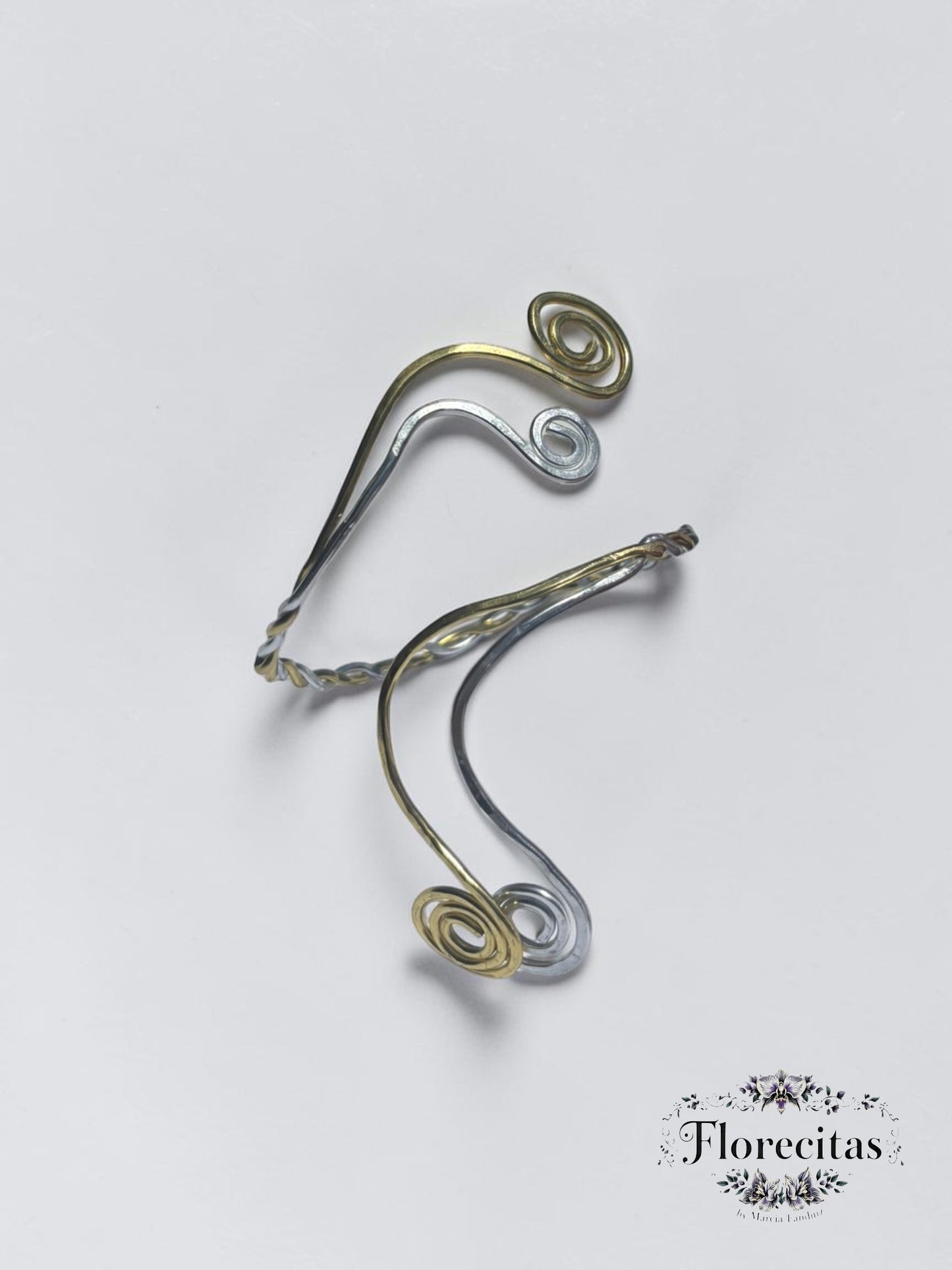 Swirls and Twist Arm Cuff