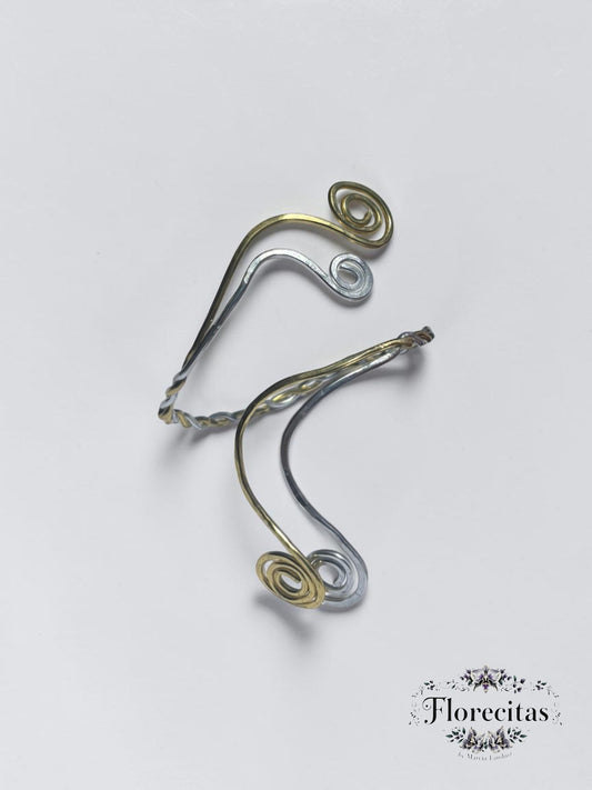 Swirls and Twist Arm Cuff