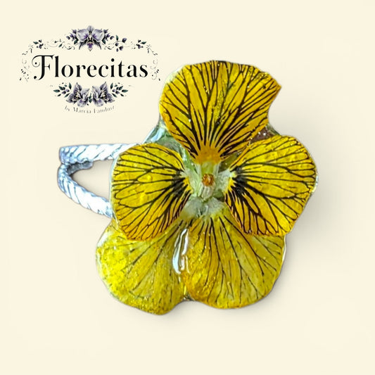 Real Tiger Eye Viola Adjustable Ring