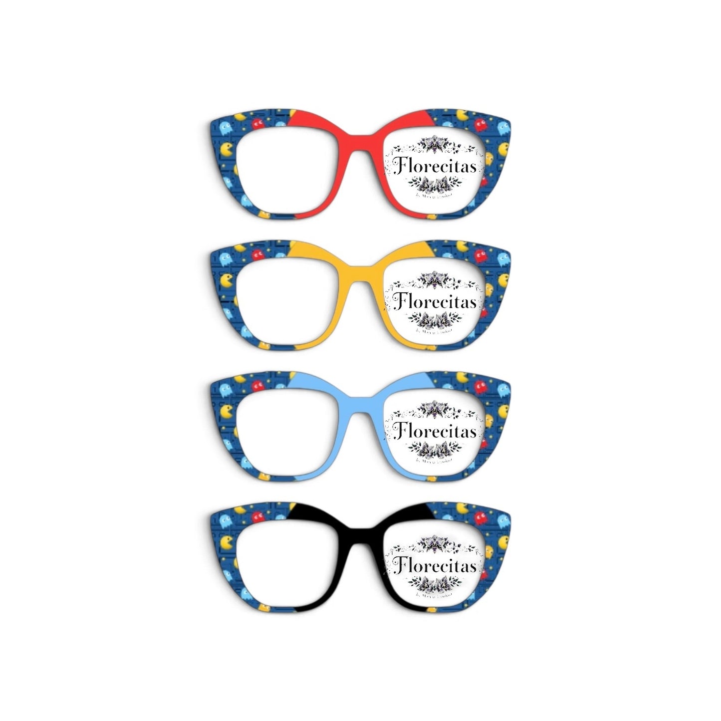 VINTAGE BLUE PACMAN TOPPER DESIGNS