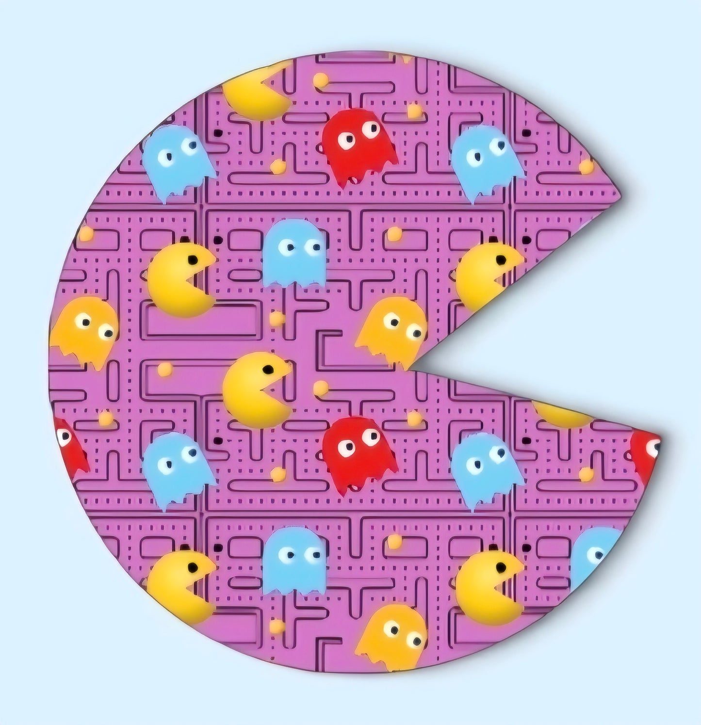 VINTAGE PINK PACMAN TOPPER DESIGNS