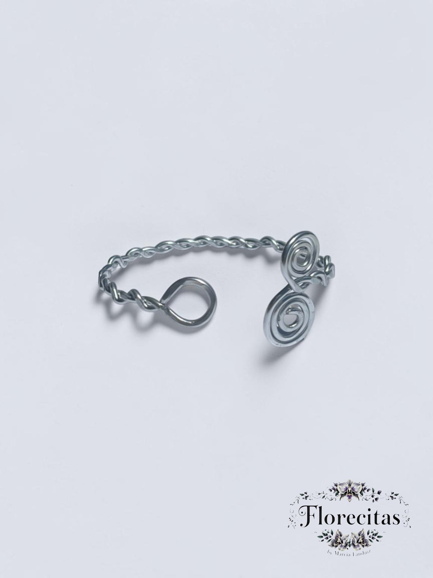 Silvery Swirls Bracelet