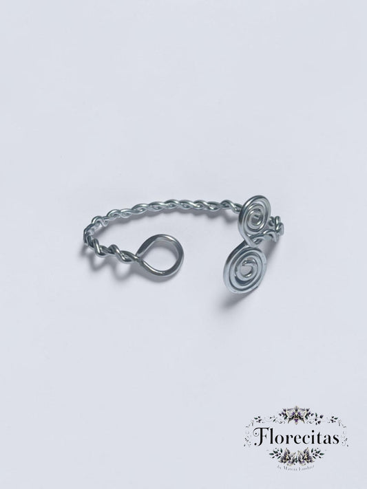 Silvery Swirls Bracelet